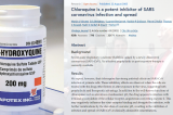 2005 study proved Chloroquine / Hydroxychloroquine prevents SARS-CoV infection and spread 2005 study proved Chloroquine / Hydroxychloroquine prevents SARS-CoV infection and spread