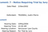 BC court document provides irrefutable proof Justin Trudeau was charged with an offence while teaching at WPGA BC court document provides irrefutable proof Justin Trudeau was charged with an offence while teaching at WPGA