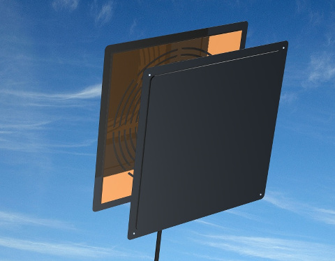 induction coil panel antenna